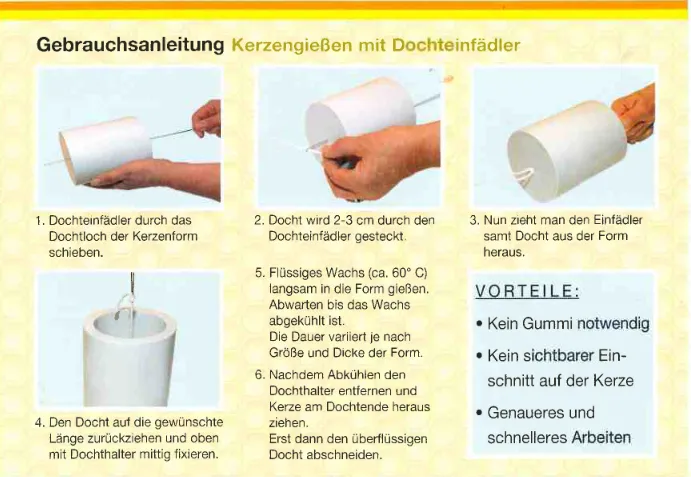 Gießtechnik mit Einfädler